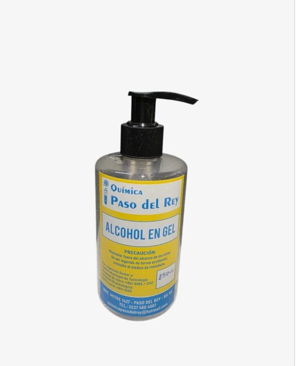 alc gel 2 ALCOHOL EN GEL 250 CC CON DOSIFICADOR